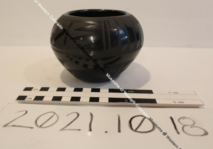 San Ildefonso Pottery Feather Jar