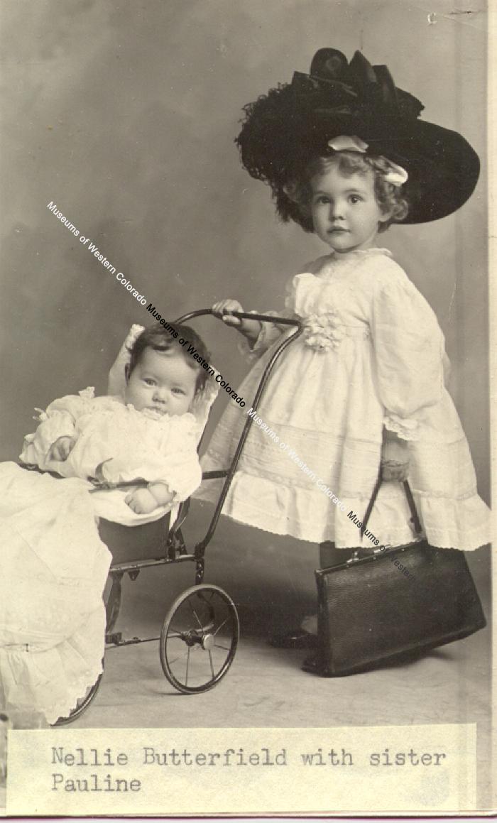 Childhood Portrait of Nellie and Pauline Butterfield