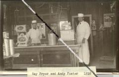 Photo of Ray Pryor and Andy Foster in City Meat Market