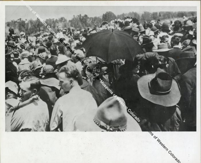 Crowd at Ouray's Reburial