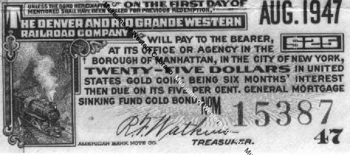 1947 railroad bond