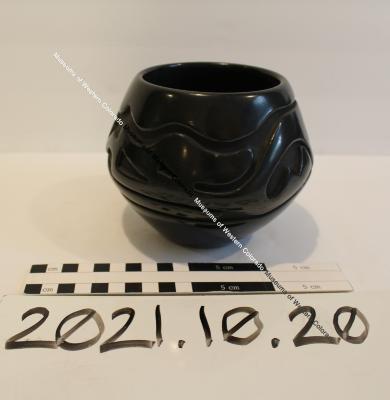Carved Blackware Jar, Santa Clara