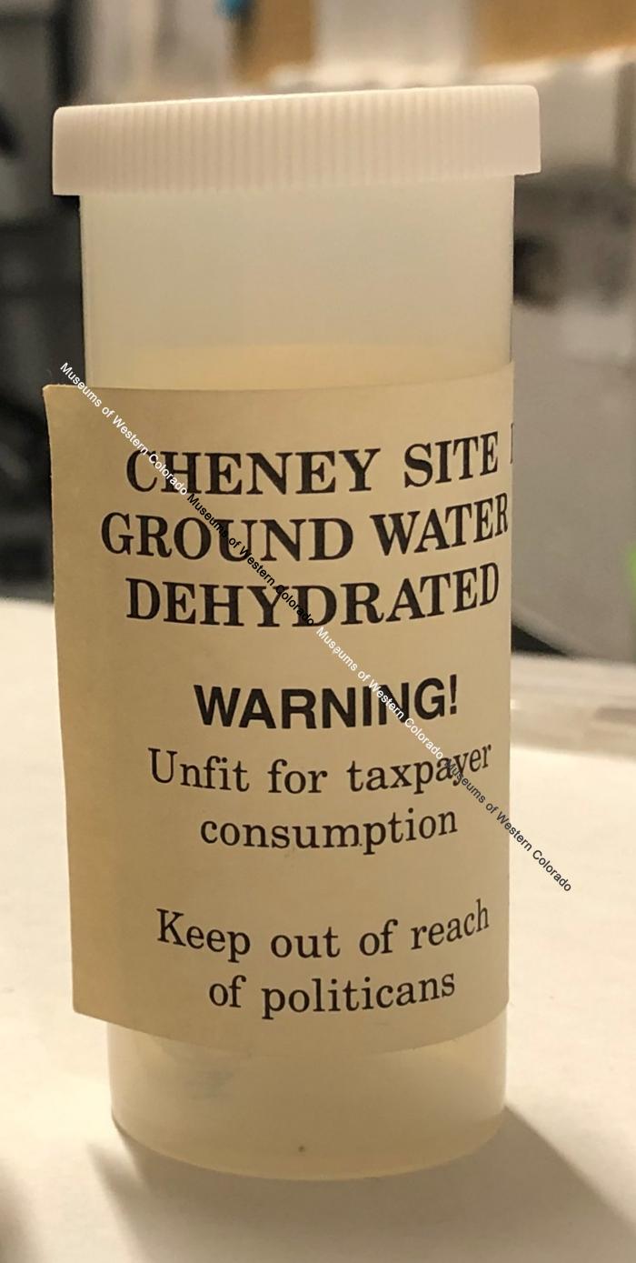 "Cheney Site Ground Water Dehydrated"
