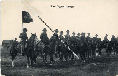 Postcard "The Signal Corps"