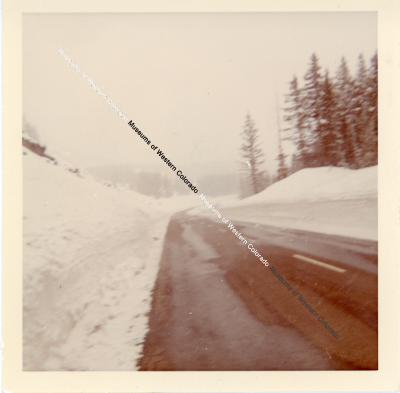 Snowy Highway on the Colorado Rockies