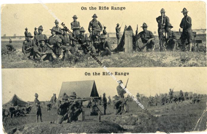 "On the Rifle Range" card to Freddie Hanson in Fruita