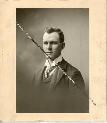 Black and white portrait of Seaman Burtis