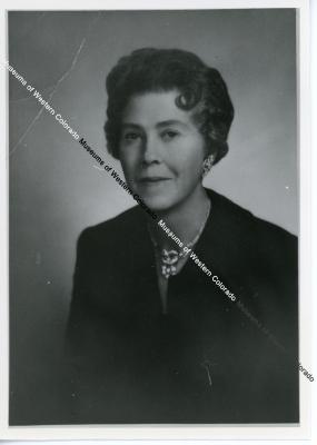 Black and white portrait of Josephine Biggs