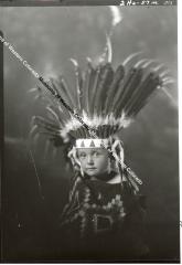Child in Indian Headdress
