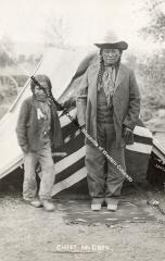 Postcard of Chief McCook and Child