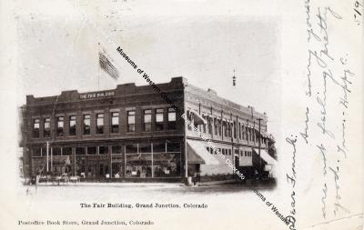 Postcard of the Fair Building to Frank Strain