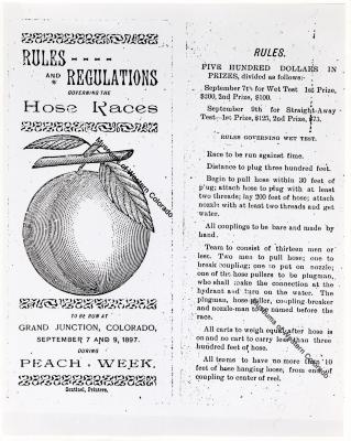 Rules and Regulations Governing the Hose Races