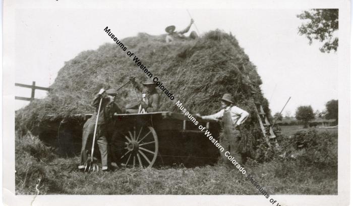 Men with Hay Mow