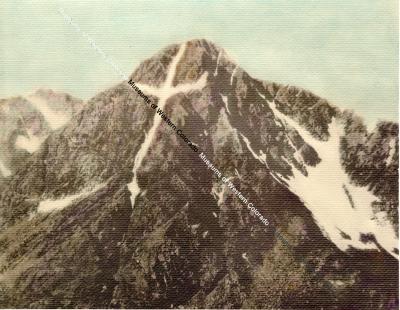 Painted photo of the Mount of the Holy Cross