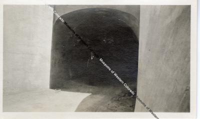 Tunnel Opening with Man Inside