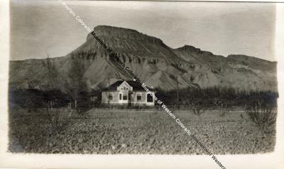 Sam Davis's House with Mt. Garfield in the Background
