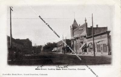 Postcard of 5th Street, Looking South, Grand Junction