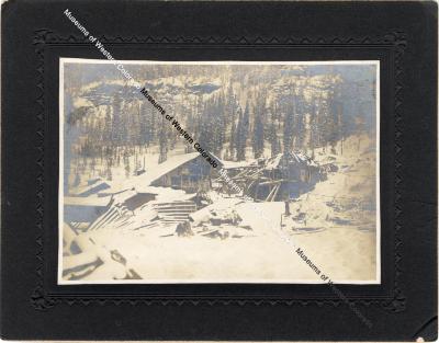 Aftermath of Camp Bird Stamp Mill after Avalanche