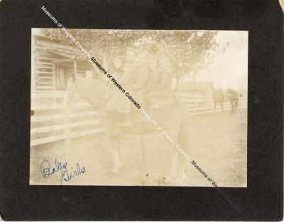 Roberts Family on Horse, Mesa CO