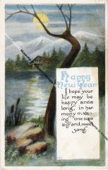 New Years Postcard to Mr. and Mrs. Frank Mars