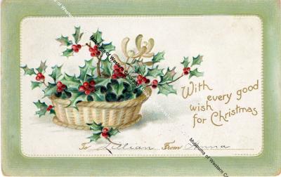 Christmas Postcard to Jillian from Anna