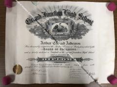 Arthur Edward Anderson's High School Diploma