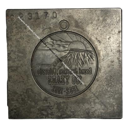 Square Casting Mold for Grand Junction Centennial Commemorative Coin
