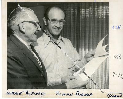 Wayne Aspinall and Tilman Bishop
