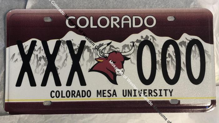 Colorado Mesa University License Plate