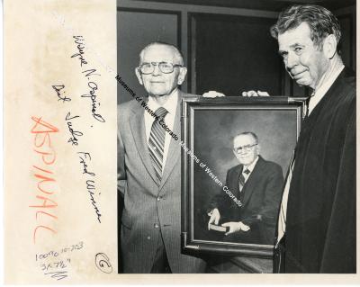 Wayne Aspinall with Fred Winner