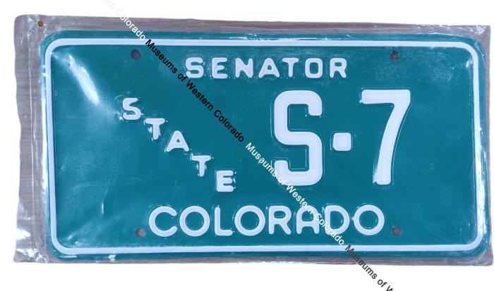Tillie Bishop State Senator License Plates