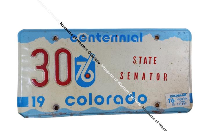 Tillie Bishop State Senator Centennial Plate