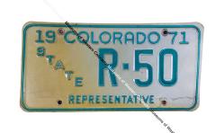 Tillie Bishop Colorado Representative License Plate