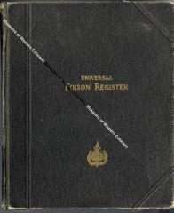 Poison Registry Book