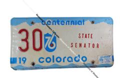 Tillie Bishop State Senator Centennial Plate