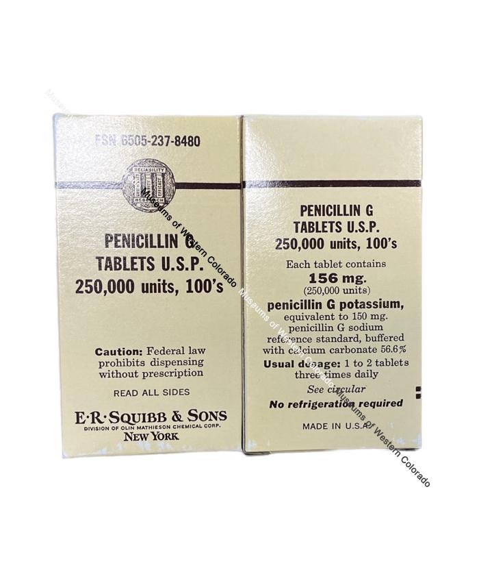 1 box-"Penicillin tablets U.S.P."