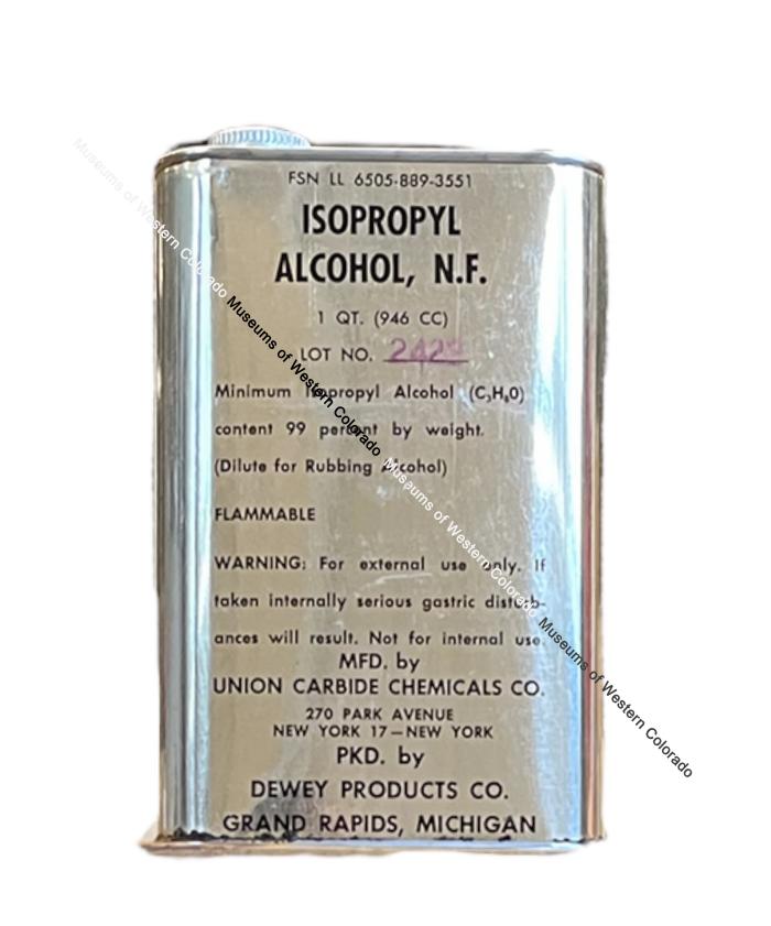 1 can-"Isopropyl Alcohol"