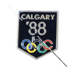 Black Calgary '88 Pin