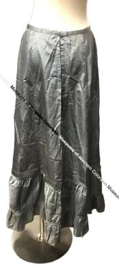 Gray silk skirt