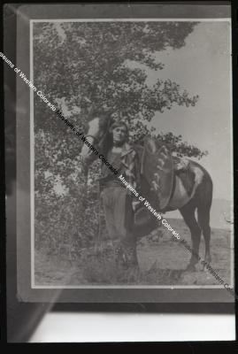 Jessie and her horse, Photograph