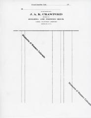 J.A.K. Crawford's Letterhead for a bill-of-sale