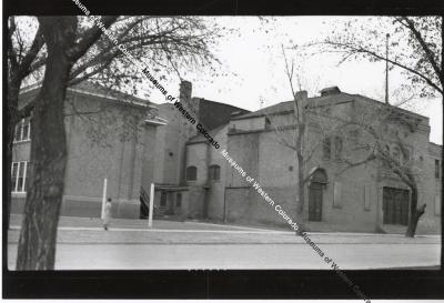 Photograph of Park Opera House and Whitman School 