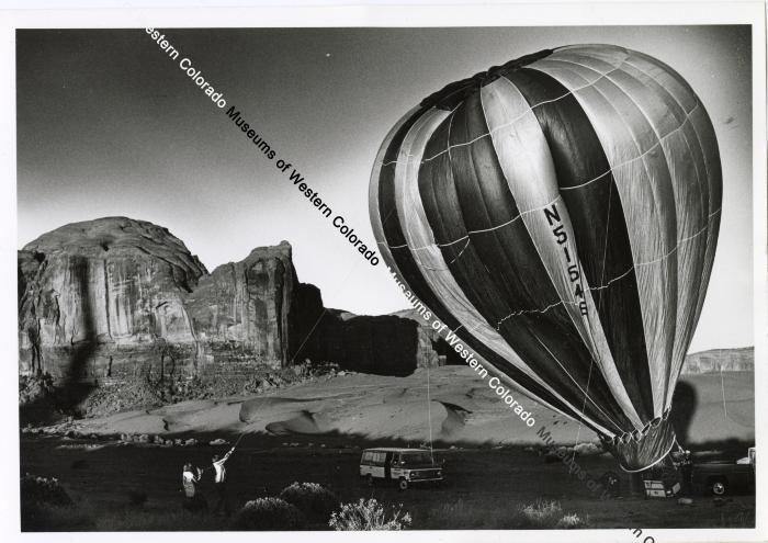 Hot Air Balloon Taking Flight