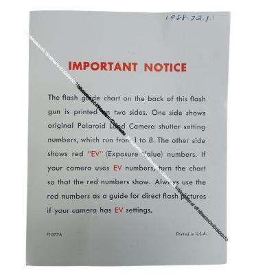 "Important Notice" Note