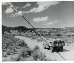 Dump truck with ore load