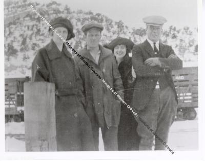 Two couples gathered at Atchee, Colorado.
