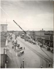 Black and white photo of Main Street
