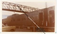 Photo and negative of California Zephyr dome car