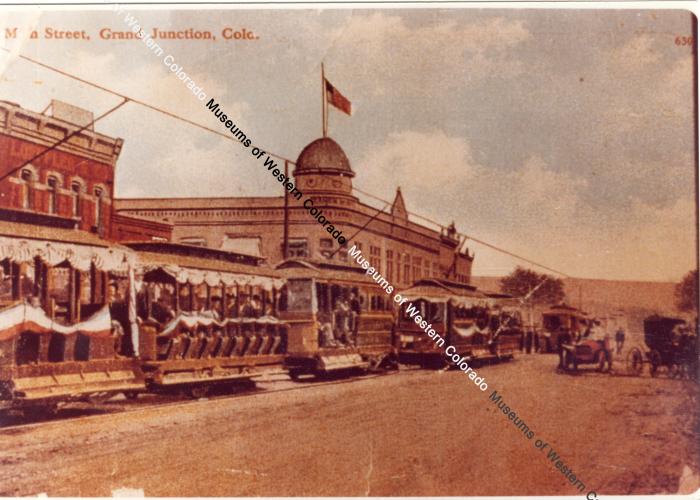 Photo of Main street, Grand Junction with street cars