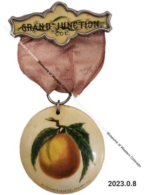 Commemorative Peach Day Pin 1895